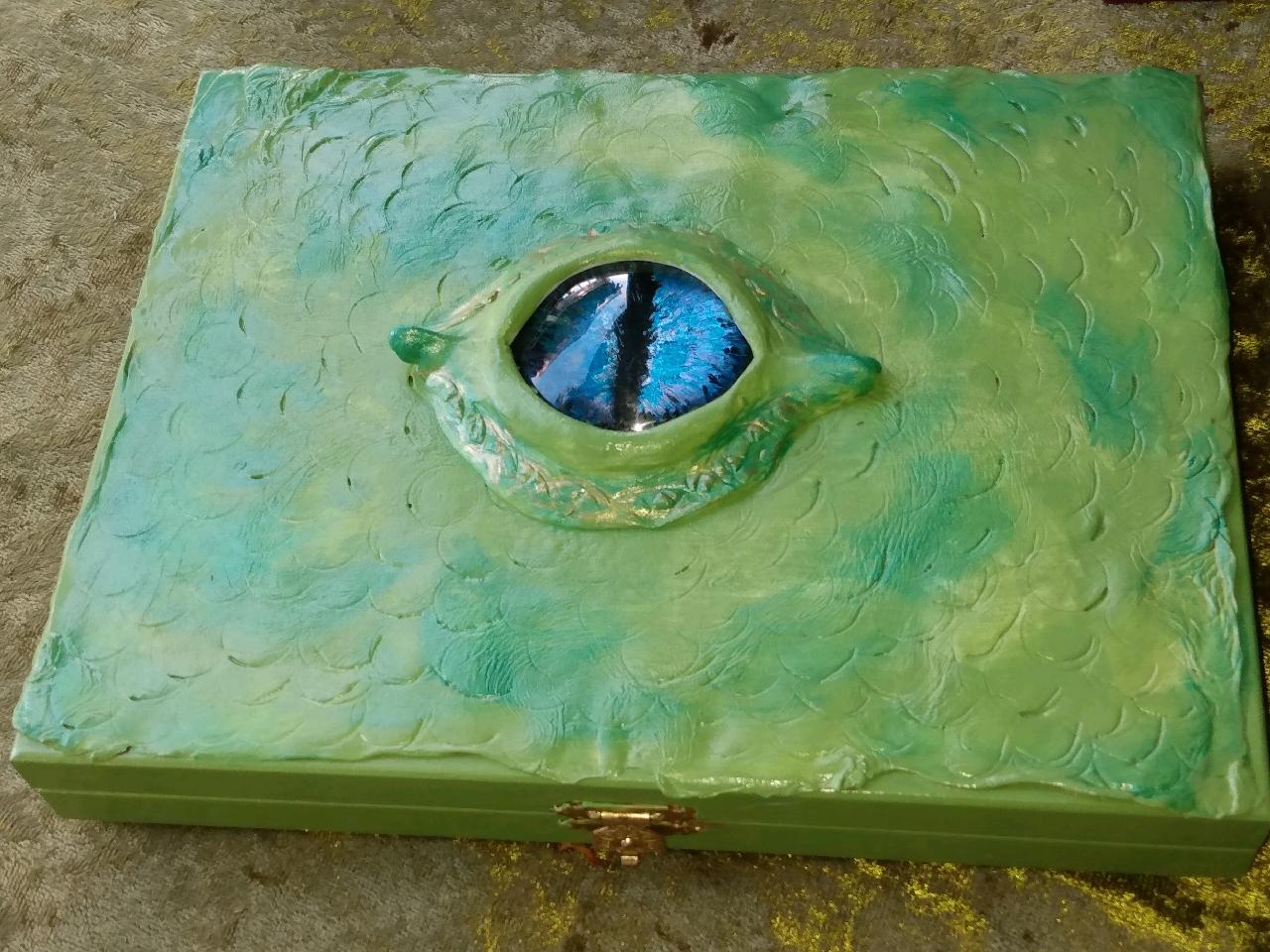 Green Dragon skin with blue eye